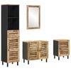 vidaXL Badkamerkastenset 4 st Naturel 38 x 33 x 160 cm