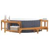 vidaXL Hot Tub Omgeving Bruin &Oslash;275 x 55,5 cm Massief Acaciahout