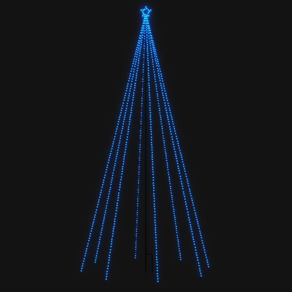 vidaXL LED-kerstboom binnen buiten 576 LEDs 3,6 m blauw