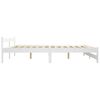vidaXL Bedframe massief grenenhout wit 160x200 cm