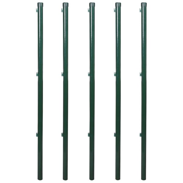 vidaXL Gaashek met palen 0,8x15 m staal