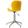 vidaXL Eetkamerstoelen draaibaar 4 st fluweel mosterdgeel