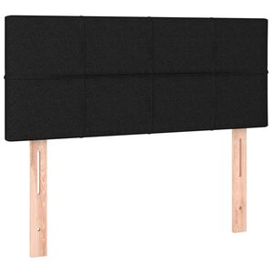 vidaXL Hoofdbord 90x5x78/88 cm stof zwart