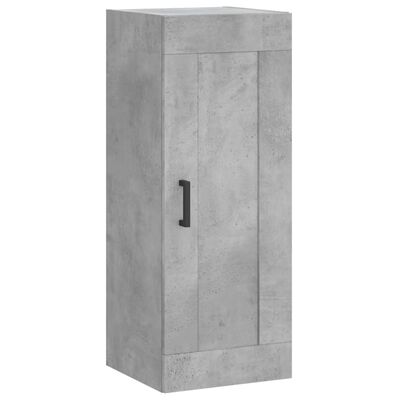 vidaXL Wandkast 34,5x34x90 cm bewerkt hout betongrijs