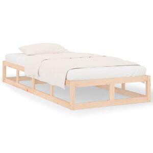 vidaXL Bedframe massief hout 100x200 cm