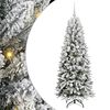 vidaXL Kunstkerstboom Wit 150 cm PVC en Plastic en Staal en PE