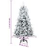 vidaXL Kunstmatige Inklapbare Kerstboom Groen 120 cm PE en PVC