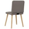 vidaXL Eetkamerstoelen 6 st stof taupe