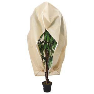 vidaXL Plantenhoezen met ritssluiting 2 st 70 g/m&sup2; 1x1,55 m