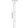 vidaXL Afrasteringspaal 26 pcs Grijs 3,2 x 3,2 x 210 cm