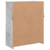 vidaXL Dressoir met LED-verlichting 81x37x100 cm betongrijs
