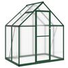 vidaXL Tuinkas met basisframe 169x114x195 cm aluminium groen
