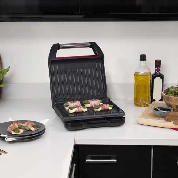 GEORGE FOREMAN Grill Compact S staal rood