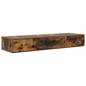 vidaXL studiobureau Gerookt eiken 152 x 40 x 19,5 cm Bewerkt hout