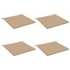 vidaXL 4-Piece Zitkussens SOEST 4 st 100% Polyester Zand