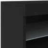 vidaXL Dressoir met LED-verlichting 142,5x37x67 cm zwart