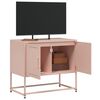 vidaXL Tv-meubel 68,5x39x60,5 cm staal roze