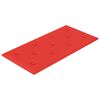 vidaXL Wandhoofdbord 12 st Rood Nep Leer