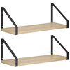 vidaXL Wandschappen 2 st Sonoma Eiken 40 x 16 x 15,5 cm