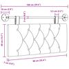 vidaXL Hangend Hoofdeinde Wandgemonteerd Bruin 100 x 55 x 7 cm Fluweel