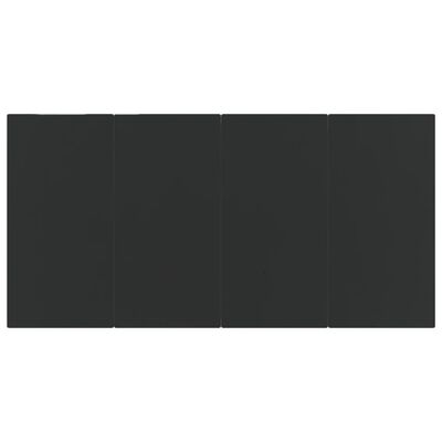vidaXL 7-delige Tuinset met kussens bruin en zwart