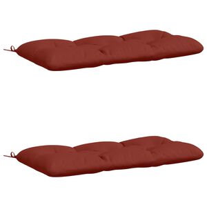 vidaXL 2-delige Bankkussens VIANEN 100% Polyester Rood