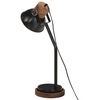 vidaXL Bureaulamp 25 W E27 18x18x60 cm zwart