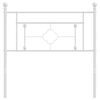 vidaXL Hoofdbord 100 cm metaal wit