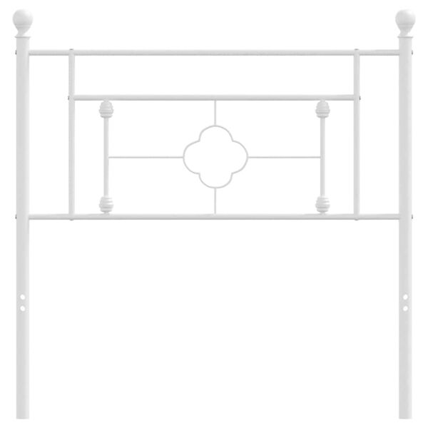 vidaXL Hoofdbord 100 cm metaal wit