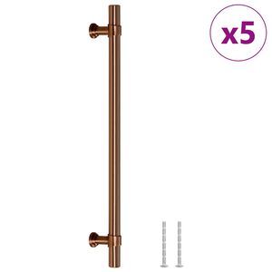 vidaXL Handvatten 5 st 192 mm roestvrij staal bronskleurig