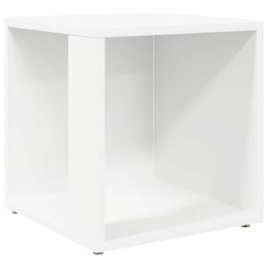 vidaXL Bijzettafel 33x33x34,5 cm bewerkt hout wit