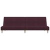vidaXL Slaapbank 2-zits met voetenbank stof paars