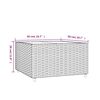 vidaXL Salontafel tuin vierkant 50x50x30 cm poly rattan bruin
