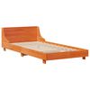 vidaXL Bedframe zonder matras massief grenenhout wasbruin 75x190 cm