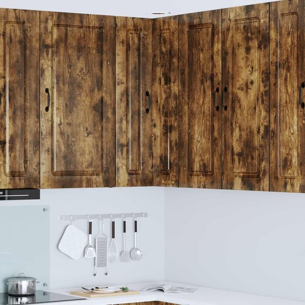 vidaXL Keukenkast Kalmar Gerookt eiken 57 x 57 x 100 cm Bewerkt hout