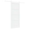 vidaXL Schuifdeur Wit 83 x 202 cm Massief grenenhout
