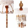 vidaXL Balinese parasol met basis Cr&egrave;me 185 x 185 x 260 cm