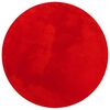 vidaXL Vloerkleed HUARTE laagpolig zacht wasbaar &Oslash; 200 cm rood