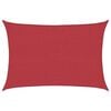 vidaXL Zonnezeil 160 g/m&sup2; 2,5x4 m HDPE rood