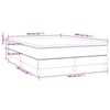 vidaXL Boxspring met matras stof blauw 140x200 cm