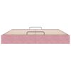 vidaXL Ottoman bedframe zonder matras 180x200 cm fluweel roze