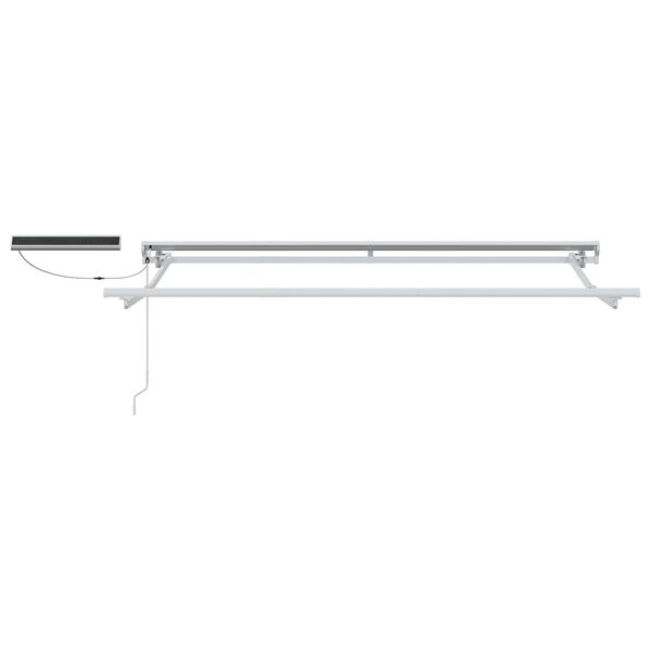 vidaXL Elektrisch Uittrekbaar Zonnescherm Bordeauxrood 3 x 2 m