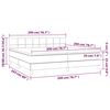 vidaXL Boxspring met matras fluweel roze 200x200 cm
