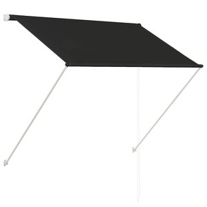vidaXL Luifel uittrekbaar 150x150 cm antraciet