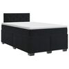 vidaXL Boxspringbed met matras Zwart 120 x 200 cm Fluweel