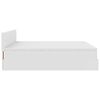 vidaXL Ottoman bed met matrassen en LED's 200x200cm kunstleer wit