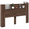 vidaXL Hoofdbord Bruin Eiken 160 x 16,5 x 103,5 cm Bewerkt hout