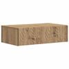 vidaXL Wandmontage Zijtafel 87,5 x 34,5 x 17 cm Bewerkt hout