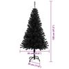 vidaXL Kerstboom met 150 LED met standaard Zwart 120 cm PVC