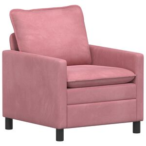 vidaXL Bank Roze 76 x 81 x 87,5 cm Fluweel